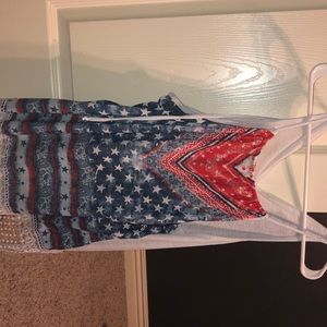 Fourth of July tank top outfit, only wore once